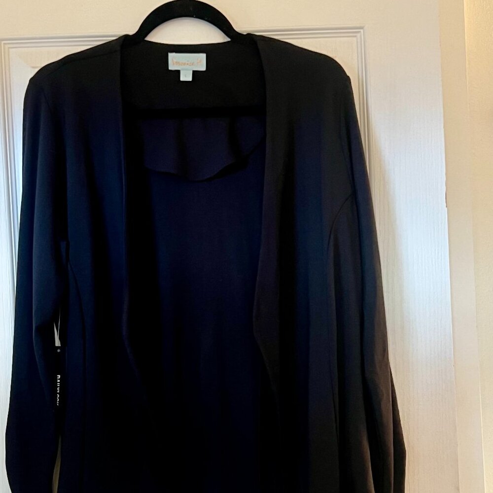 |DISCOUNTED SHIPPING| Veronica M Black Open Cardigan - NWT | Blazer Style